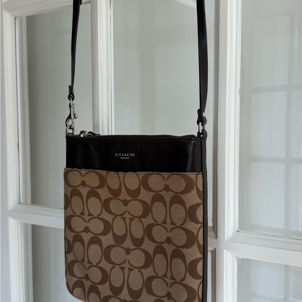 Coach Brown Logo Crossbody Bag